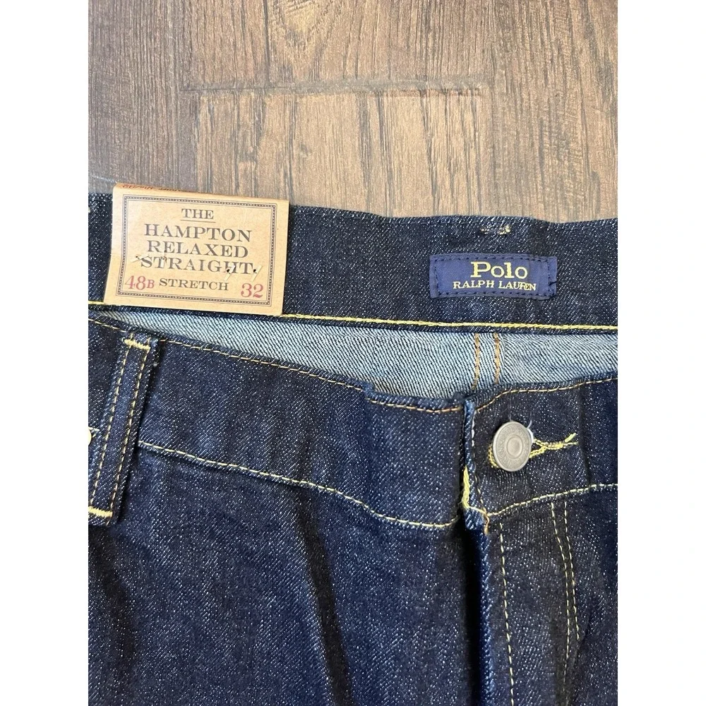 Polo Ralph‎ Lauren Jeans Mens Hampton Straight  Relaxed Low Stretch 48B x 32 NWT